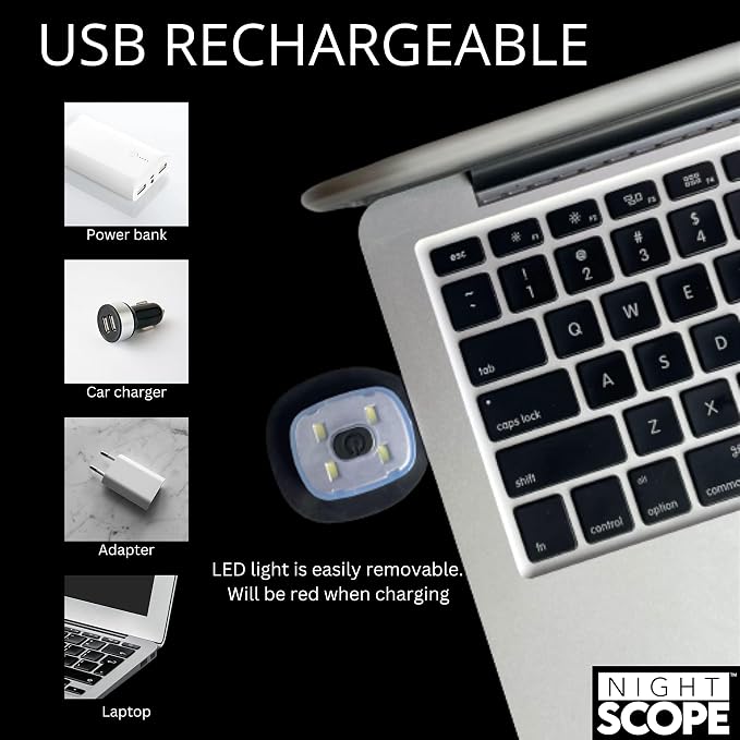 Night Scope Rechargeable LED Knit Beanie