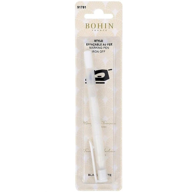 White Iron-Off Marking Pen By Bohin France