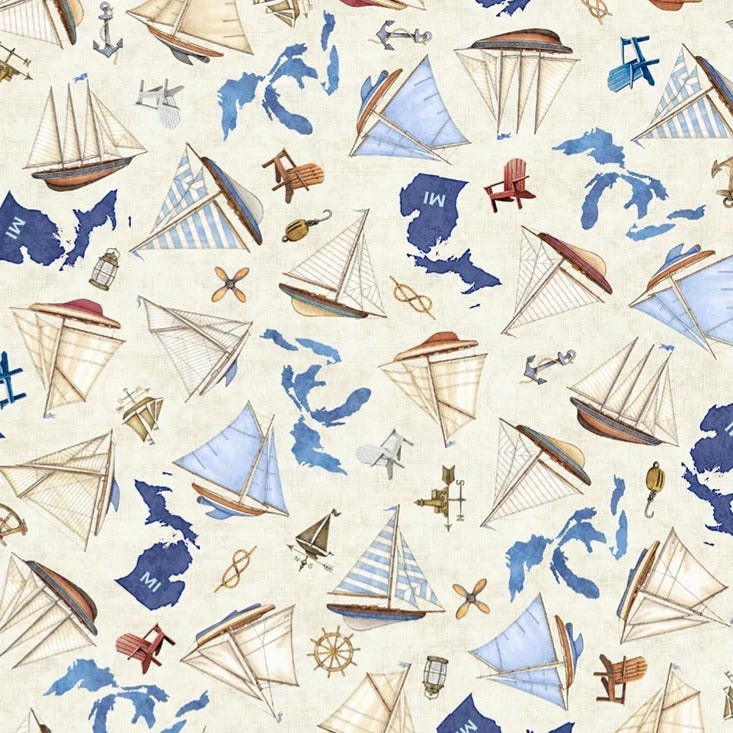 All Michigan Shop Hop Boats Cream - PRE-ORDER NOW! Available June 1, 2026