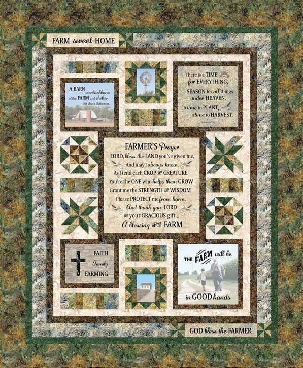 Farm Sweet Home Panel Quilt Pattern