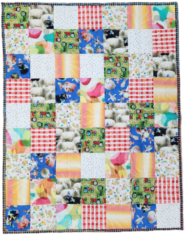 Quilt Kit Grandmother's Squares - Back to the Farm