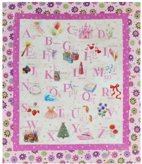 Basic Panel Quilt Pink A-Z Kit