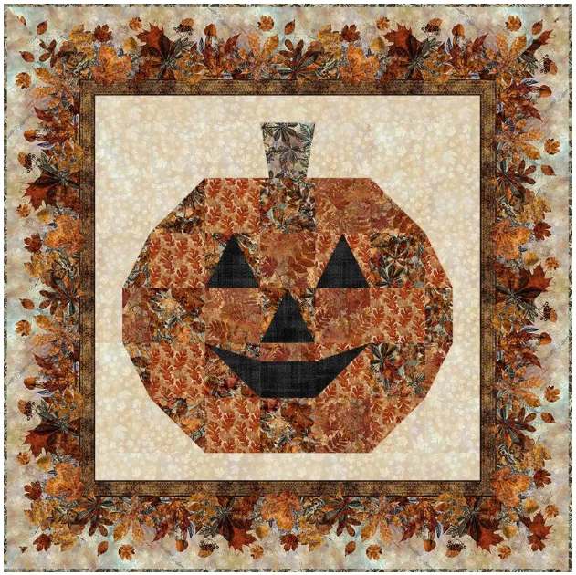 Autumn Elegance Pumpkin Quilt Kit