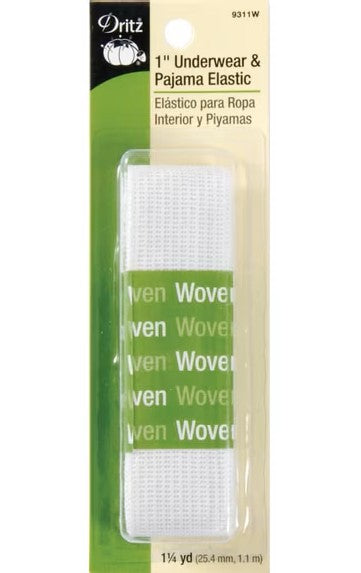 Dritz 1" x 1.25yd Underwear & Pajama Elastic