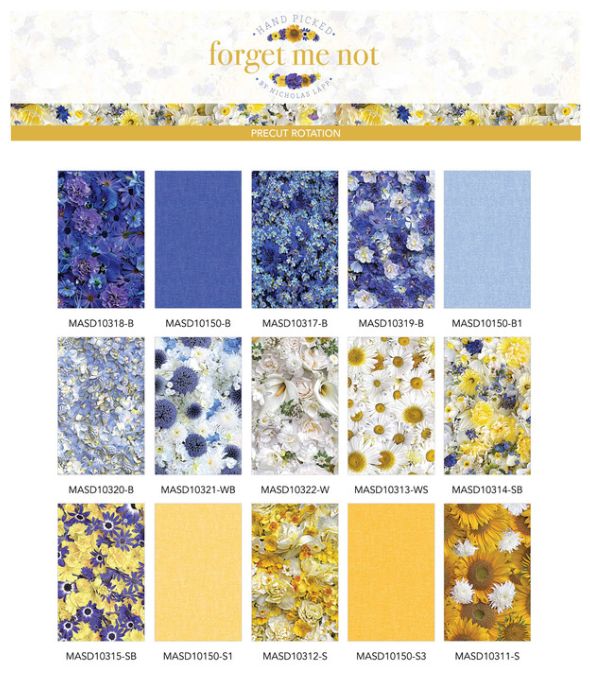 Hand Picked - Forget Me Not, Pre-cuts