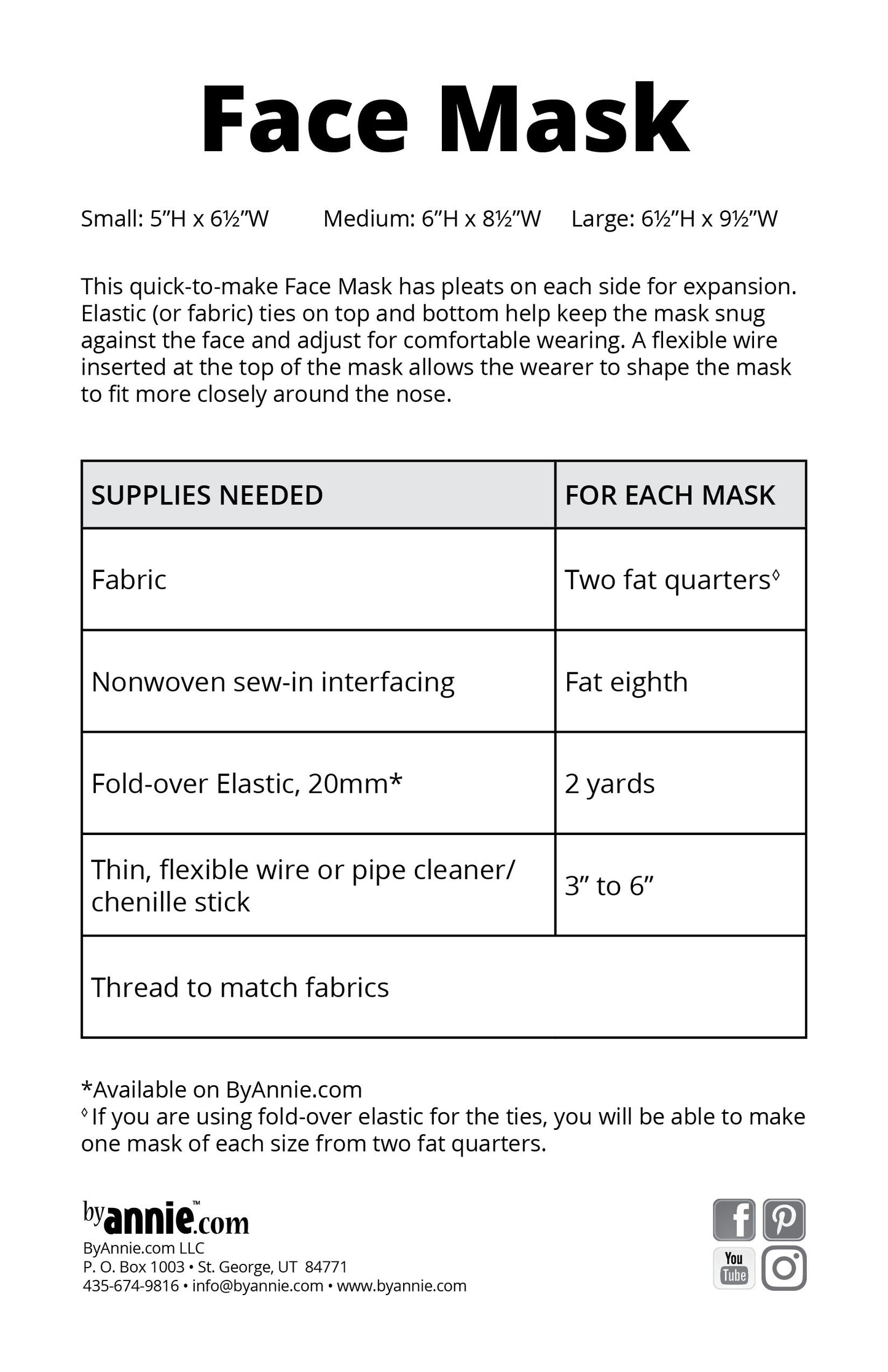 Face Mask, DIY Style