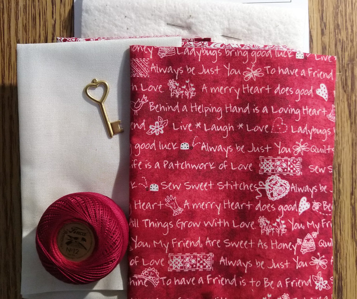 Hearts & Flowers Valentine Pattern by Bird Brain Designs