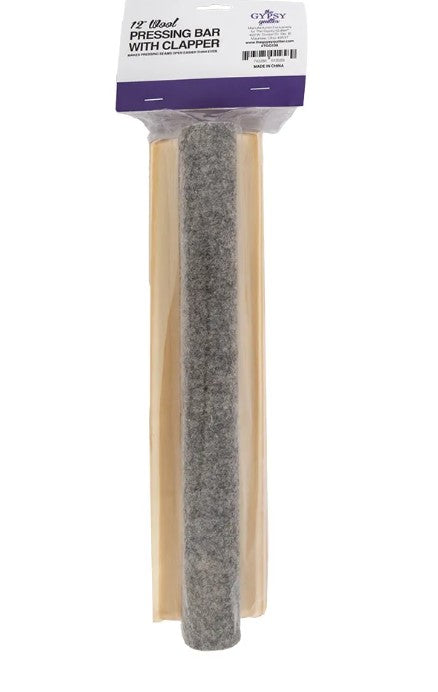12” Wool Presser Bar with Clapper