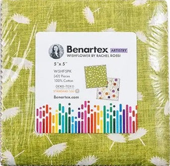 Wishflower 5" x 5" Pack by Rachel Rossi for Benartex