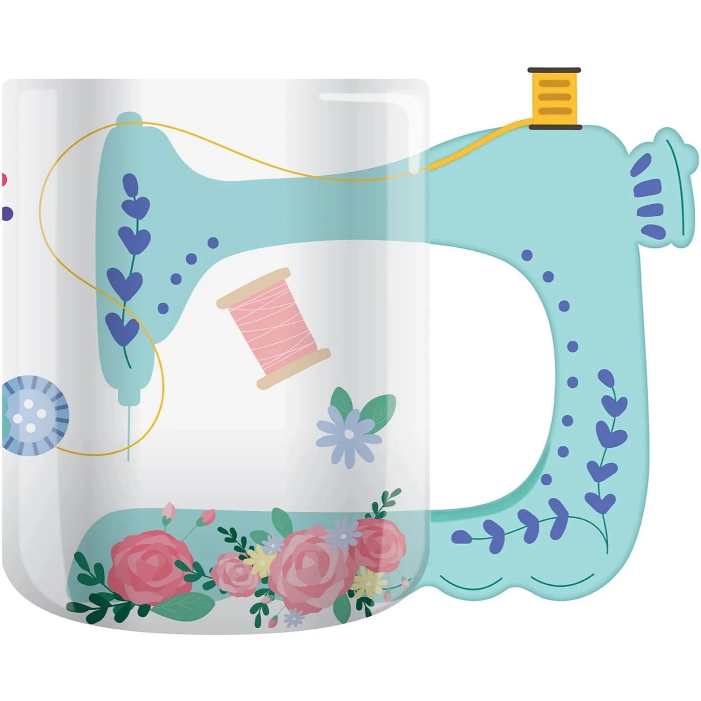 Sewing Machine Ceramic Mug, 13.5 floz (Copy)