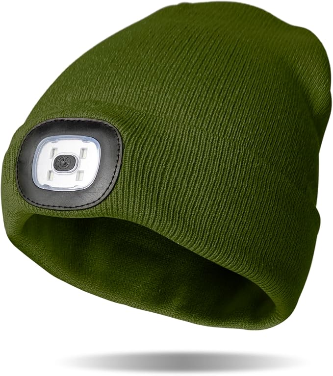 Night Scope Rechargeable LED Knit Beanie