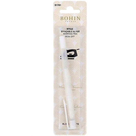 White Iron-Off Marking Pen By Bohin France