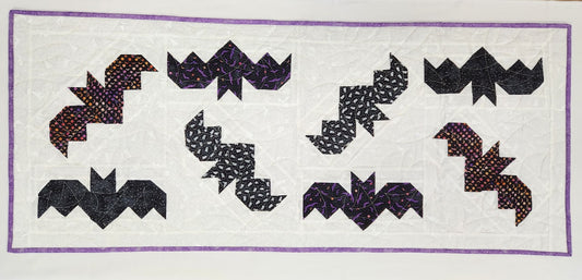 Modern Holiday Table Runner - Bats, Kit