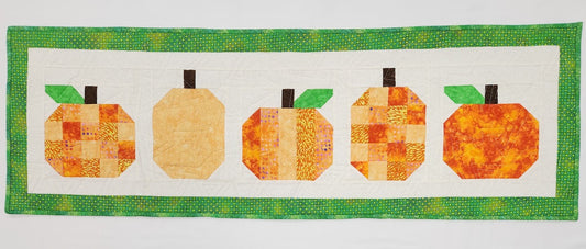 Modern Holiday Table Runner - Pumpkins, Kit