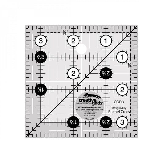 Creative Grids 3.5" Square Ruler