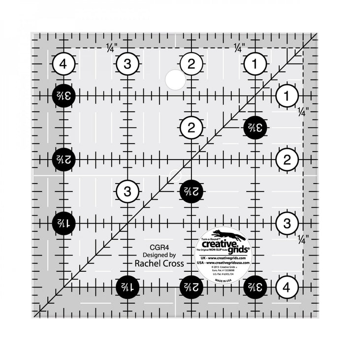 Plastic Square Grid Ruler Creative Grids 4.5