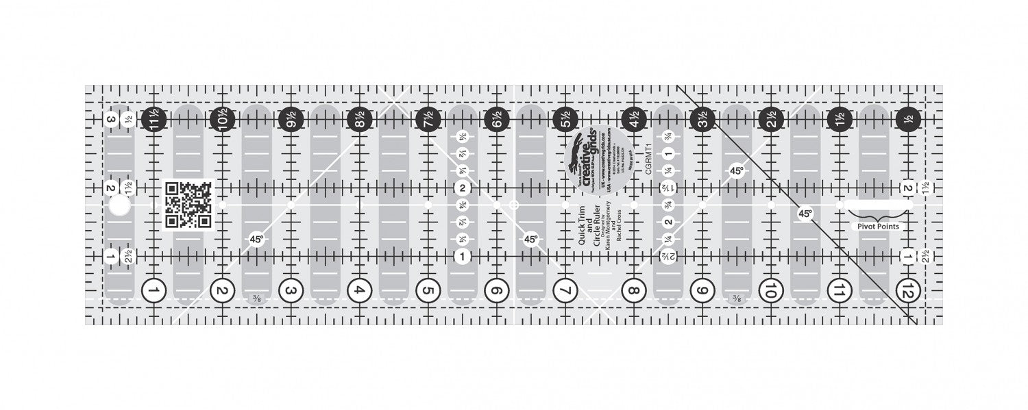 Creative Grids Quick Trim & Circle Ruler – Country Stitches, MI