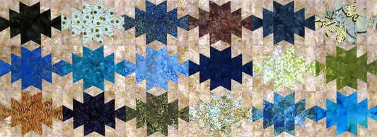 Keystone Table Runner Pattern by Karen Montgomery, 19-1/2"x 54"