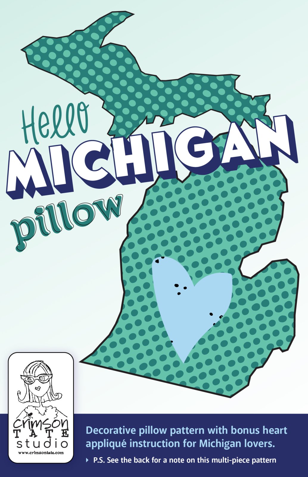 Hello Michigan Pillow Pattern
