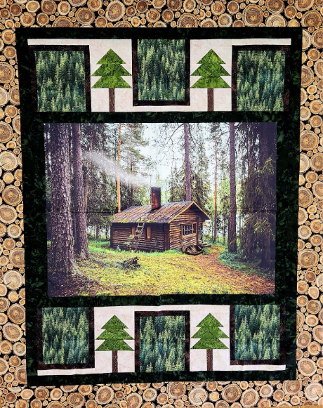Four Corners Log Cabin Quilt Kit