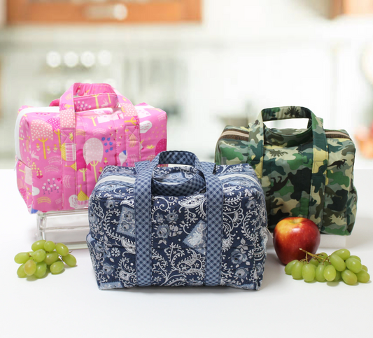 Quilt As You Go Insulated Lunchbox (multiple colors)