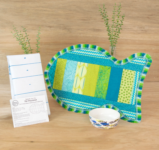 Quilt As You Go Pet Placemat - Cat