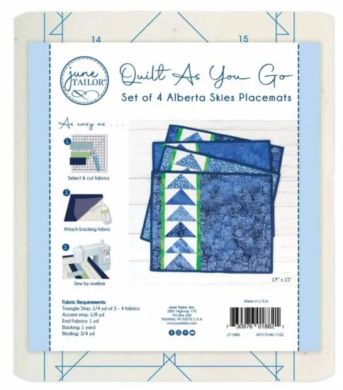 Quilt As You Go Alberta Skies Placemats