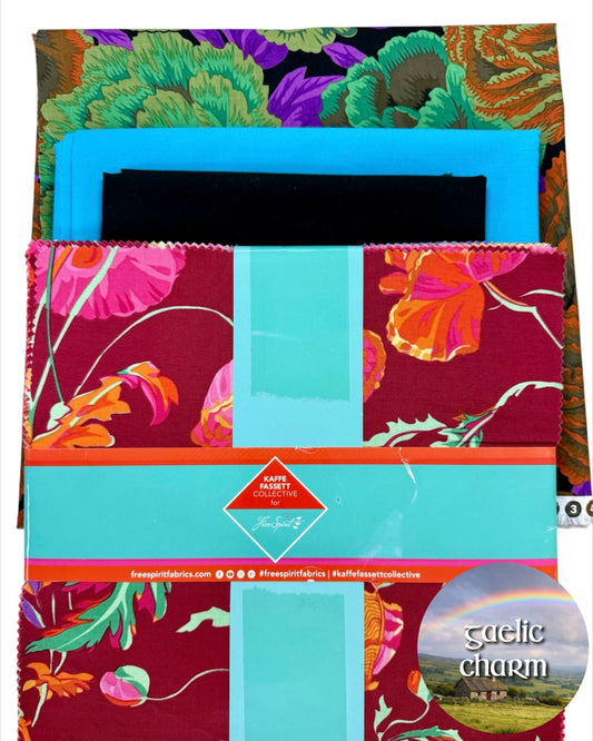 Mystery Five-0 Gaelic Charm Kit: Kaffe Blue