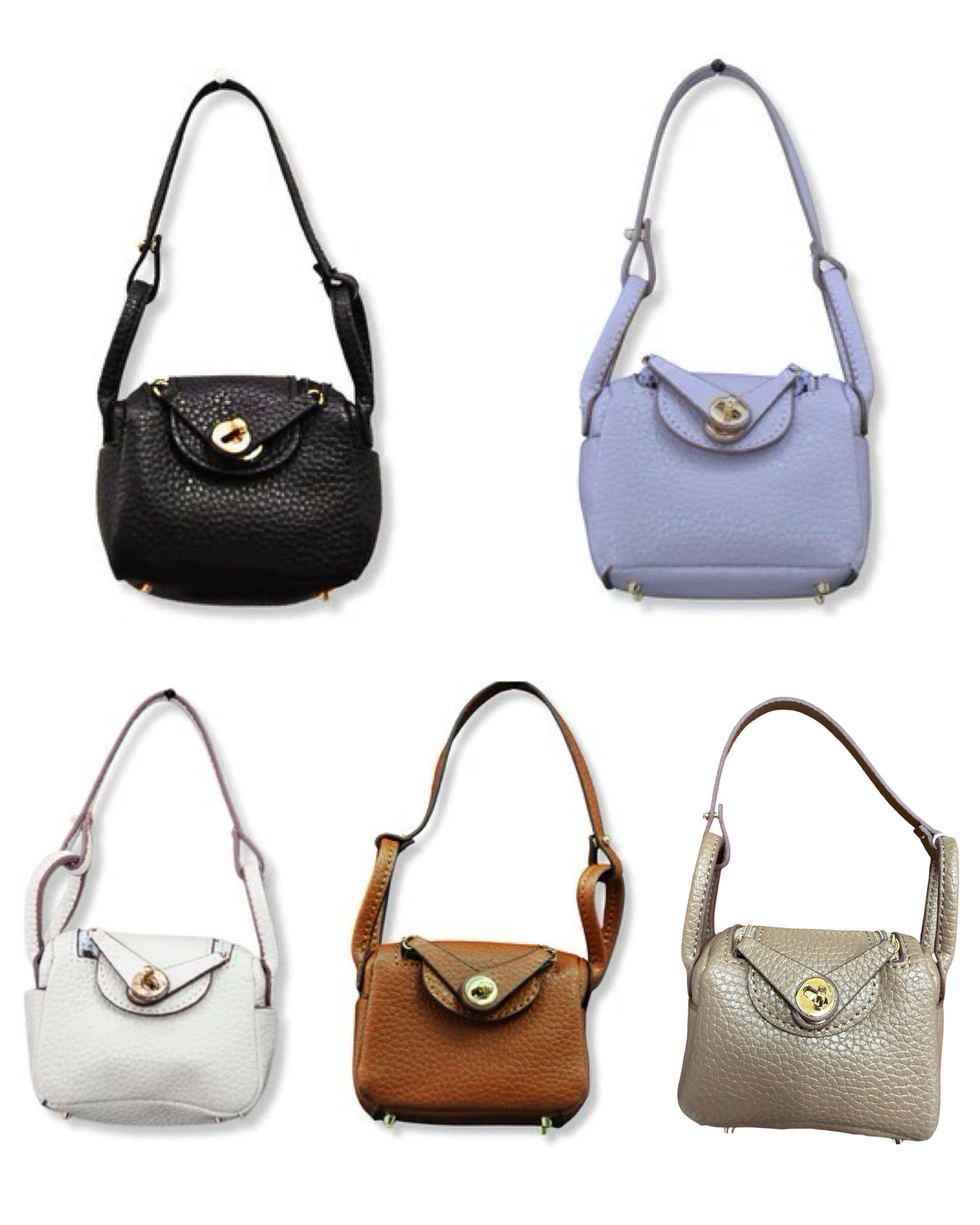 Fashion Fobs Mini Handbags in Leather