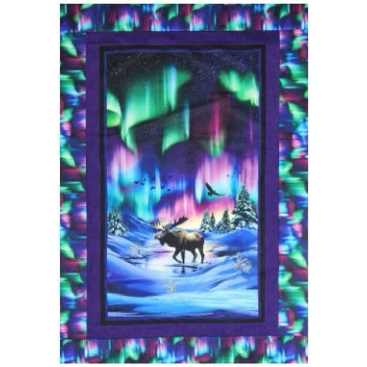 Nordic Moose Basic Panel Quilt Kit