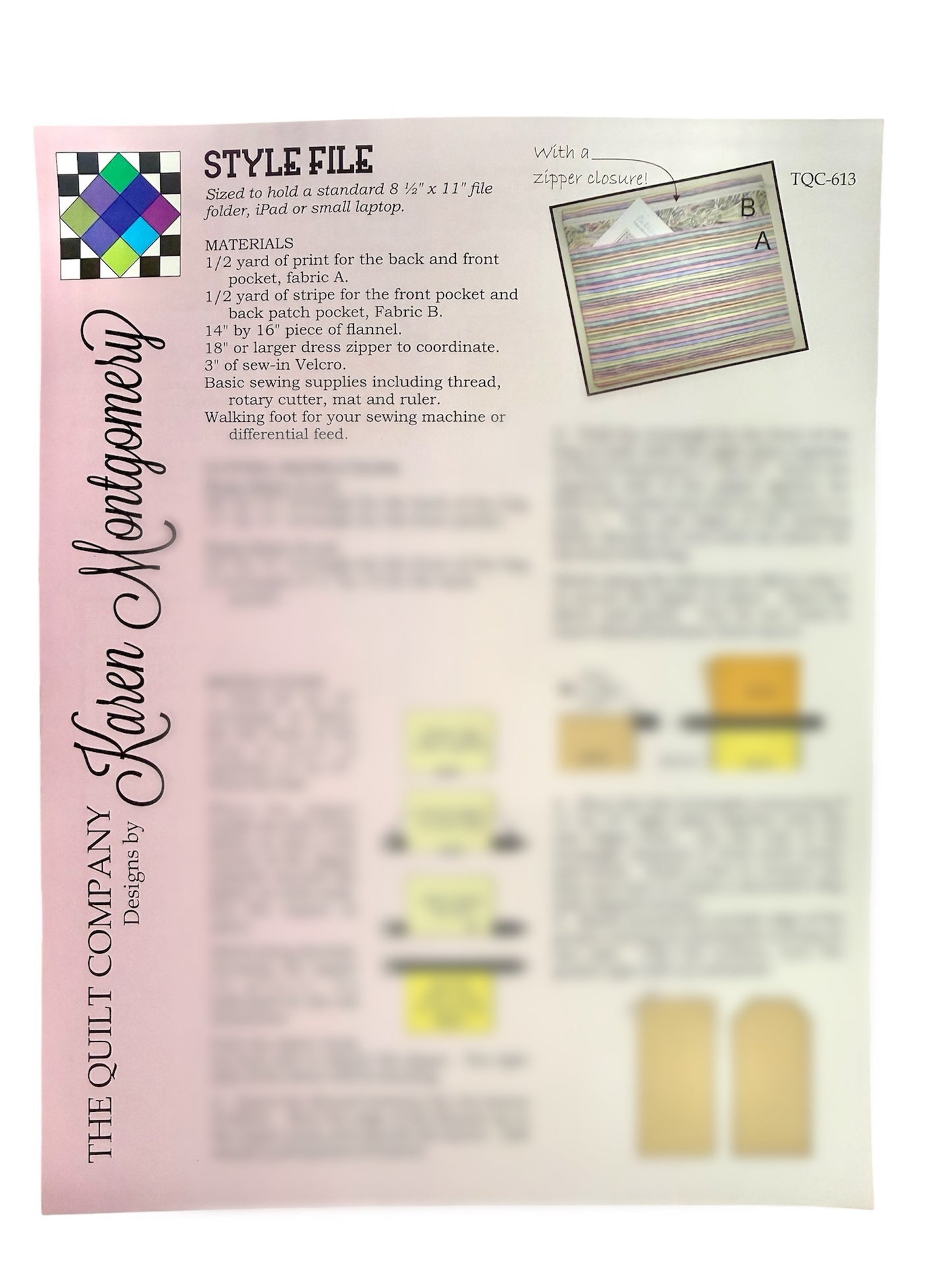 Style File Pattern by Karen Montgomery