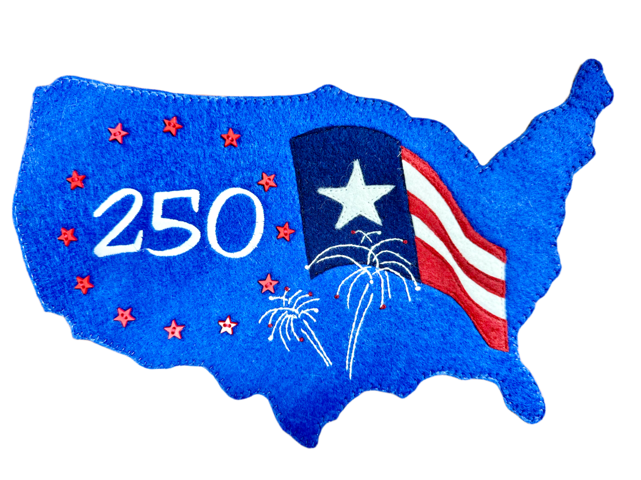 USA 250 Mat Pattern by Rachel's of Greenfield