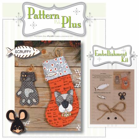 Pattern Pak Plus: Kitty Stocking & Kitten Mitten Treat Paw Embellishment Kit