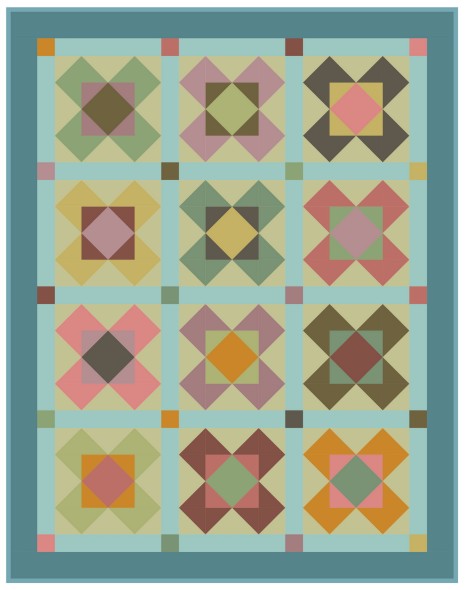 Mosaic Quilt Kit Designed by Sarah Maxwell