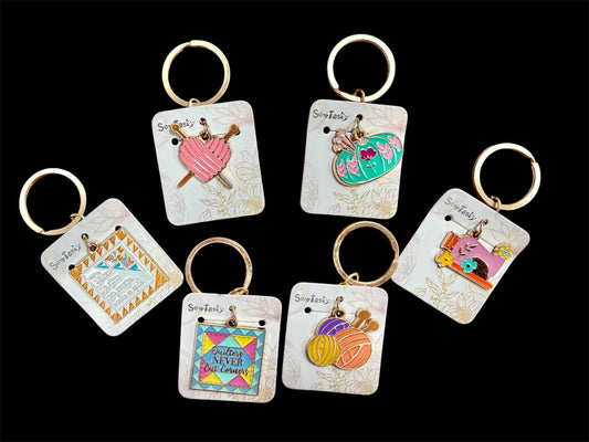 Sew Tasty Brass Keychains