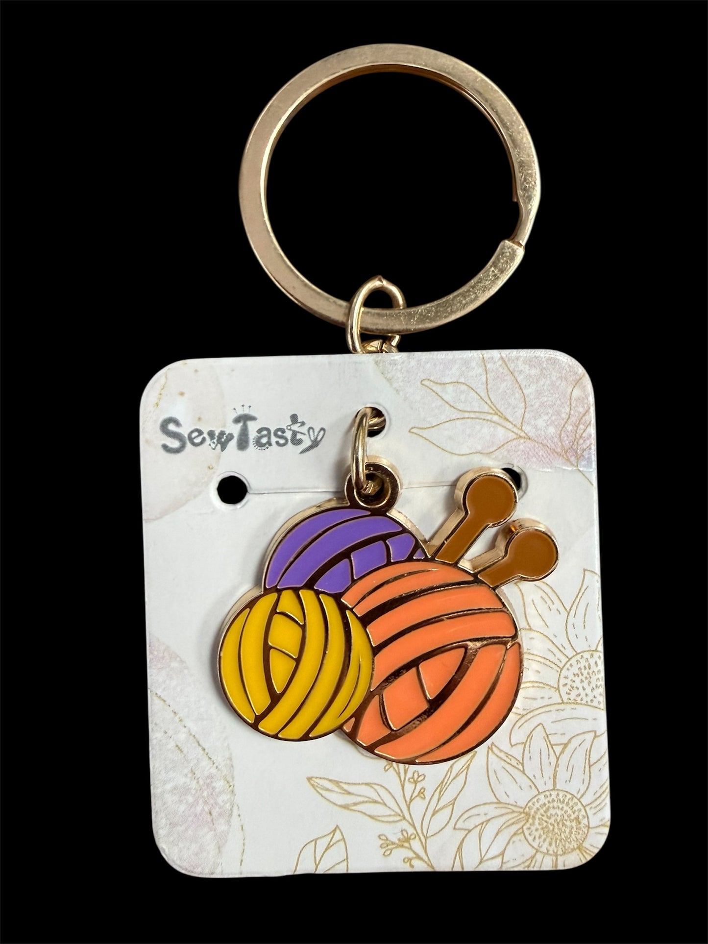 Sew Tasty Brass Keychains