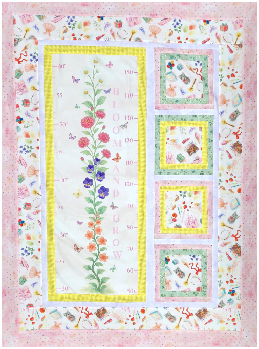 Up We Grow Quilt Kit - Pink