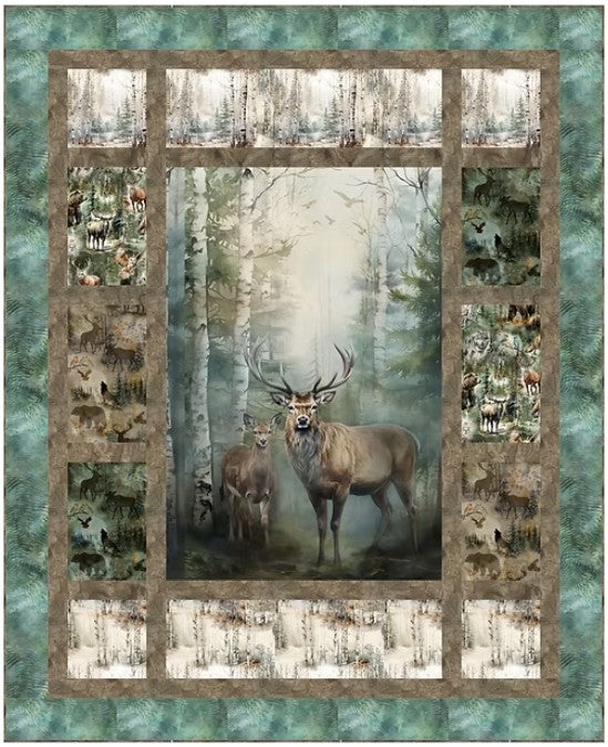 Birds Eye View - Forest Quilt Kit