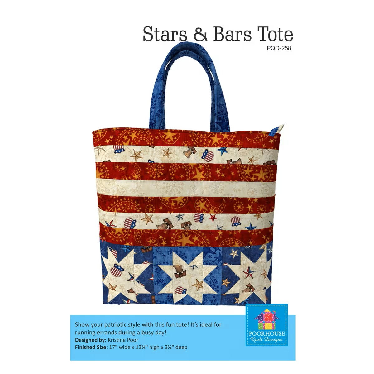 Stars & Bars Tote Pattern