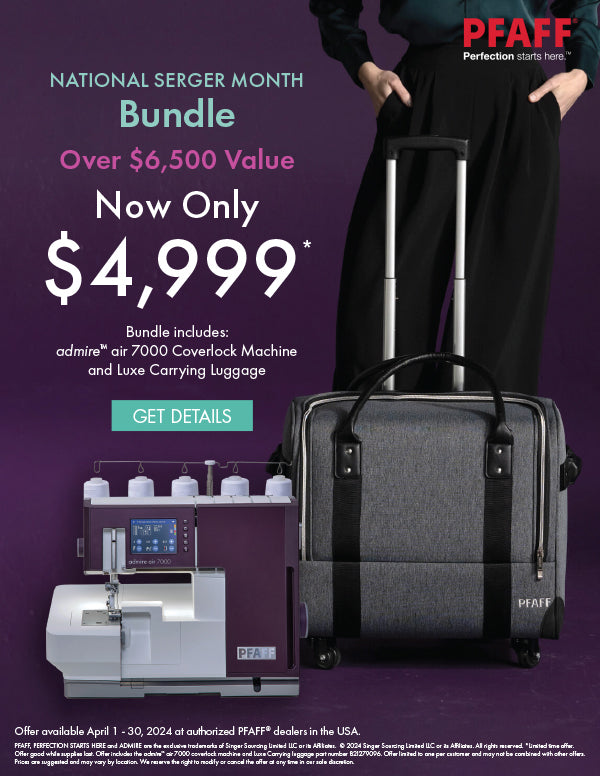 Pfaff admire air 7000 - Coverlock Bundle