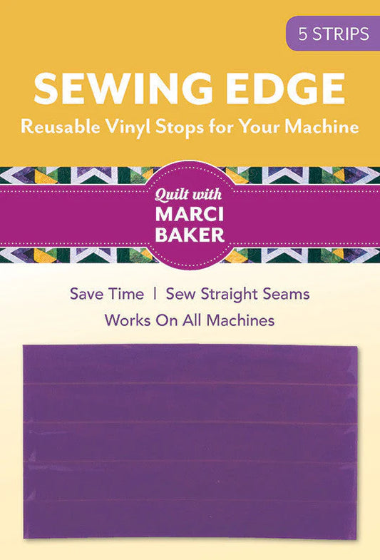 Sewing Edge Reusable Vinyl Stops for Your Machine by Quilt with Marci Baker