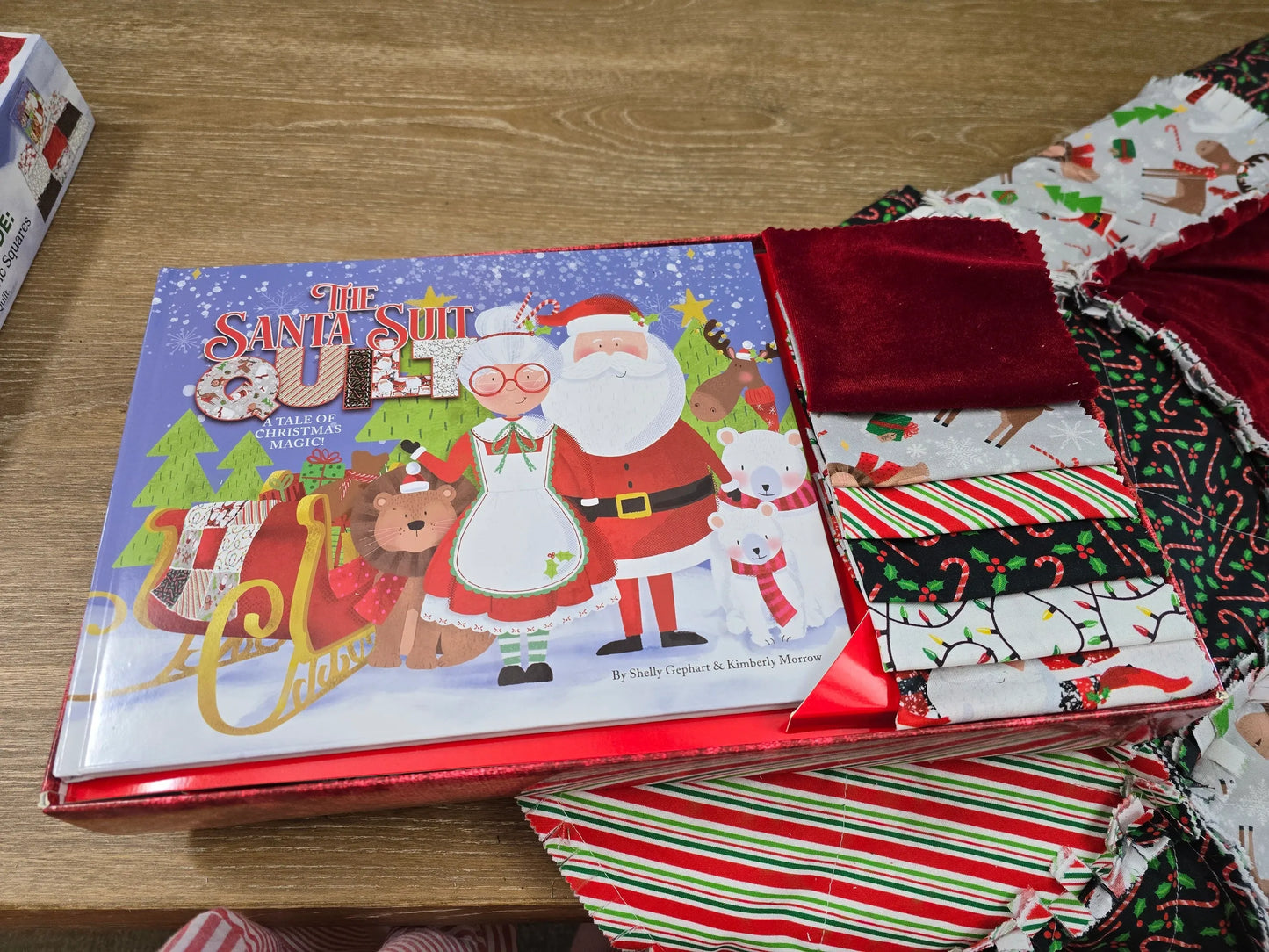 PRE-ORDER Santa Suit Quilt Kit Box with Storybook