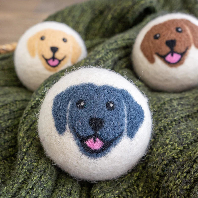 Friendsheep Wool Dryer Balls 3 Pack Bag: Happy Dogs