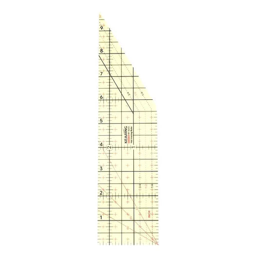 30-Degree Angled Hot Ironing Ruler By Kearing