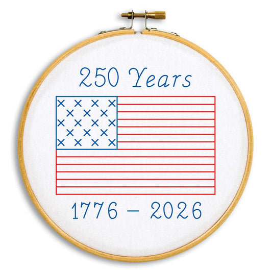 250 Years Cross Stitch Pre Printed Cloth Kit