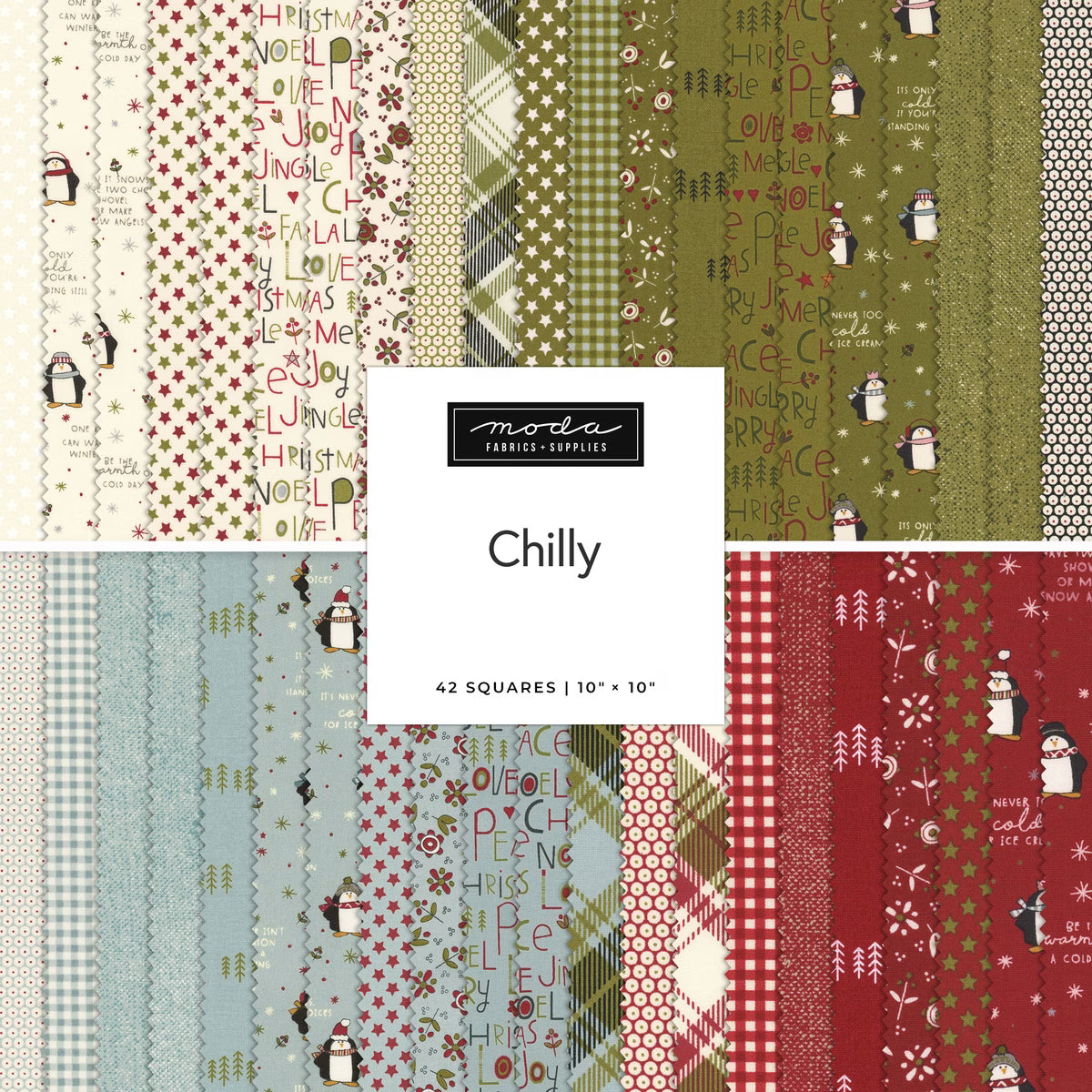 Chilly 10" x 10" Layer Cake By Sweetwater for Moda