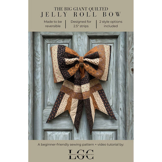 The Giant Quilted Jelly Roll Bow Pattern