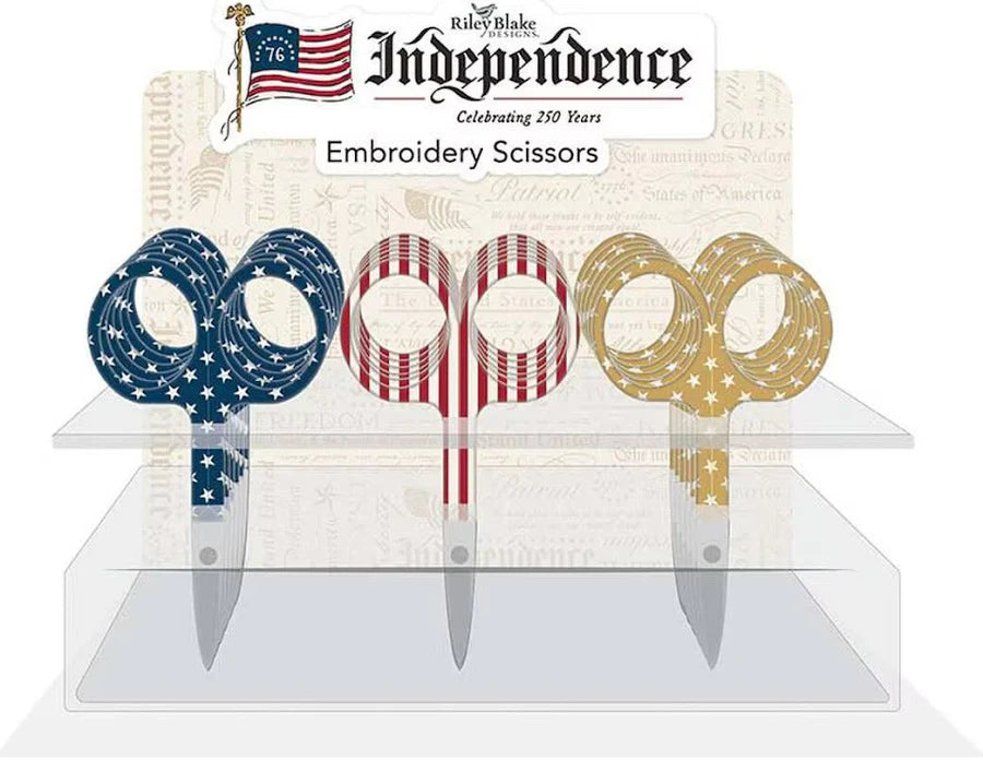 Riley Blake Designs Independence Embroidery Scissors