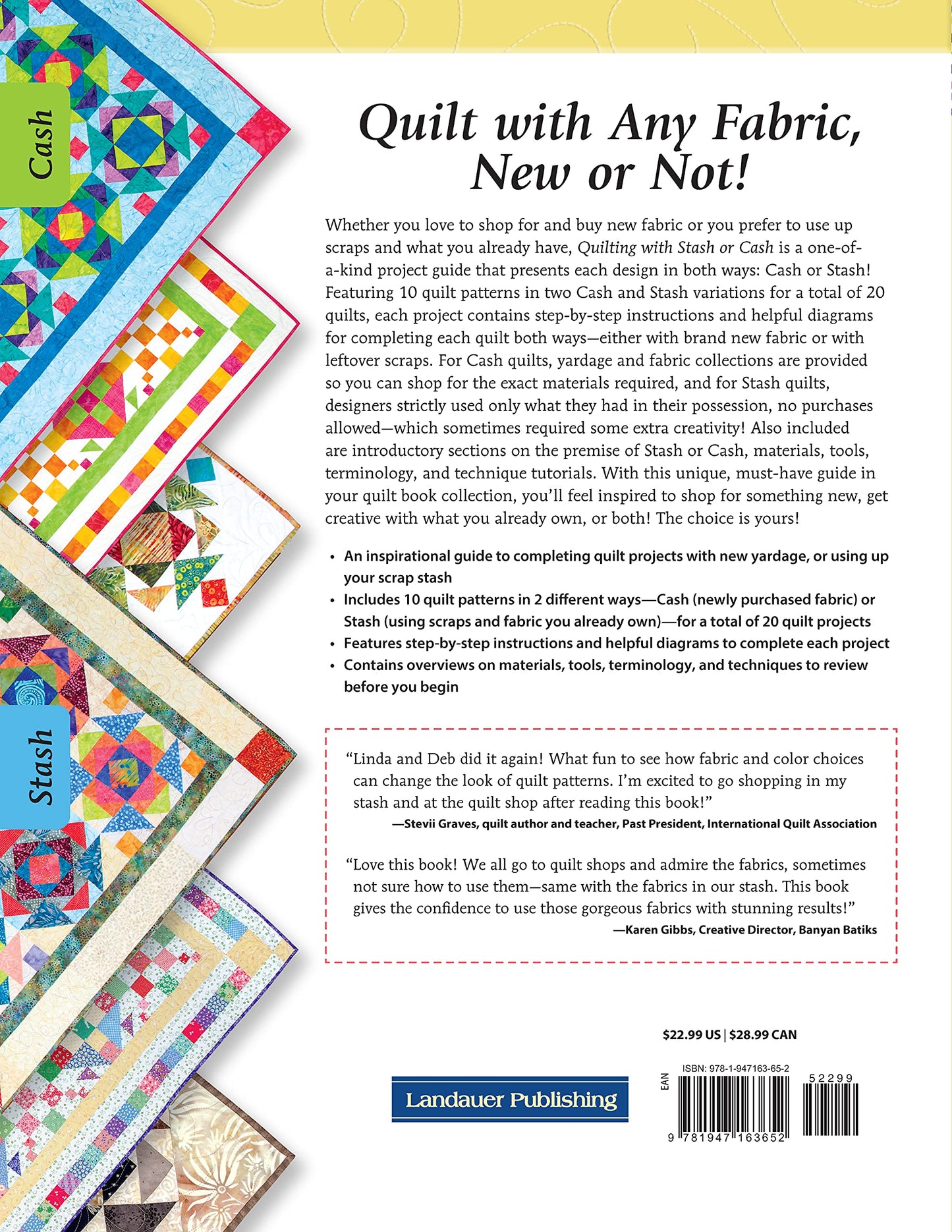 Quilting with Stash or Cash Book