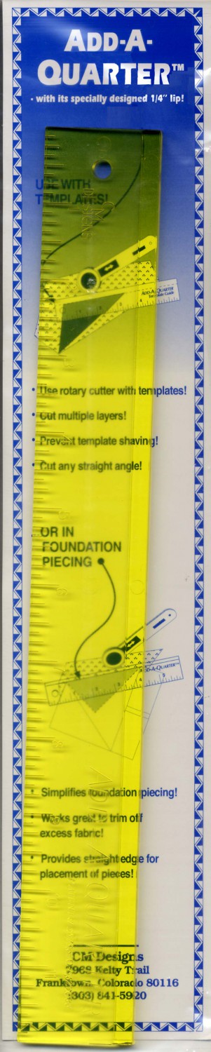 Add-A-Quarter 1.5" x 12" Ruler